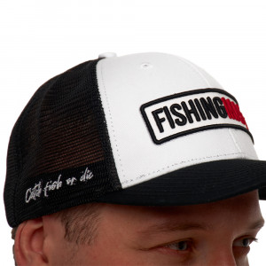 Бейсболка FishingMafia, цвет Черно-Белый